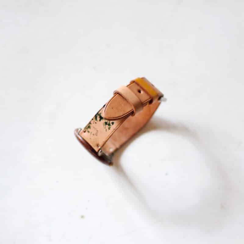 Ukiyoé – Handmade Leather Watch Strap with hand-Dye Art - Image 4
